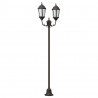 Lampa ogrodowa kolor bronzu 68 x 20 x 235 cm Aluminium i szkło