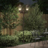 Lampa ogrodowa kolor bronzu 68 x 20 x 235 cm Aluminium i szkło
