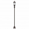 Lampa ogrodowa kolor bronzu 68 x 20 x 235 cm Aluminium i szkło