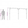 Pergola ogrodowa, 410 x 40 x 203 cm, drewno