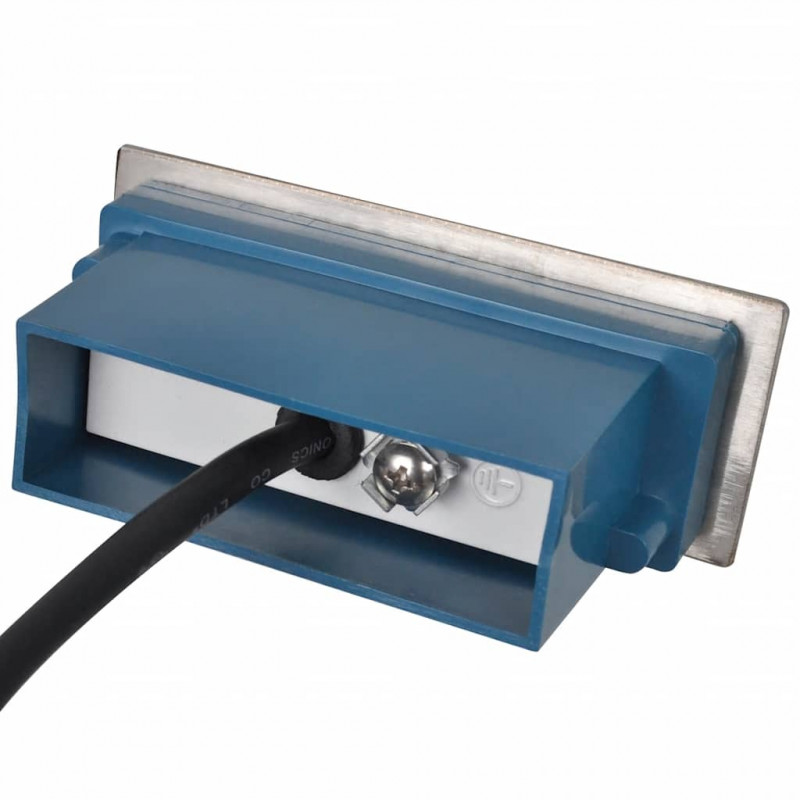 Wpuszczane lampki schodowe LED, 2 sztuki, 44x111x56 mm