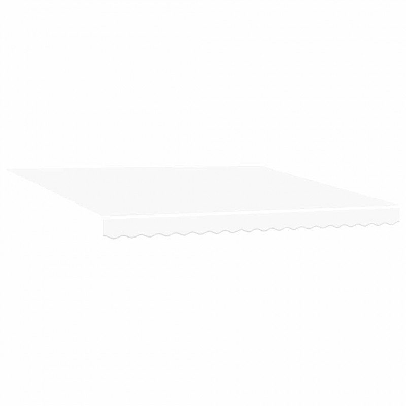 Materiał zapasowy do markizy Biały 4 × 3,5 m Poliester