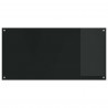 Panel kuchenny Czarny 120 x 60 cm szkło hartowane