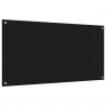 Panel kuchenny Czarny 120 x 60 cm szkło hartowane