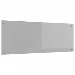 Panel kuchenny Jasnoszary 110 x 40 cm szkło hartowane