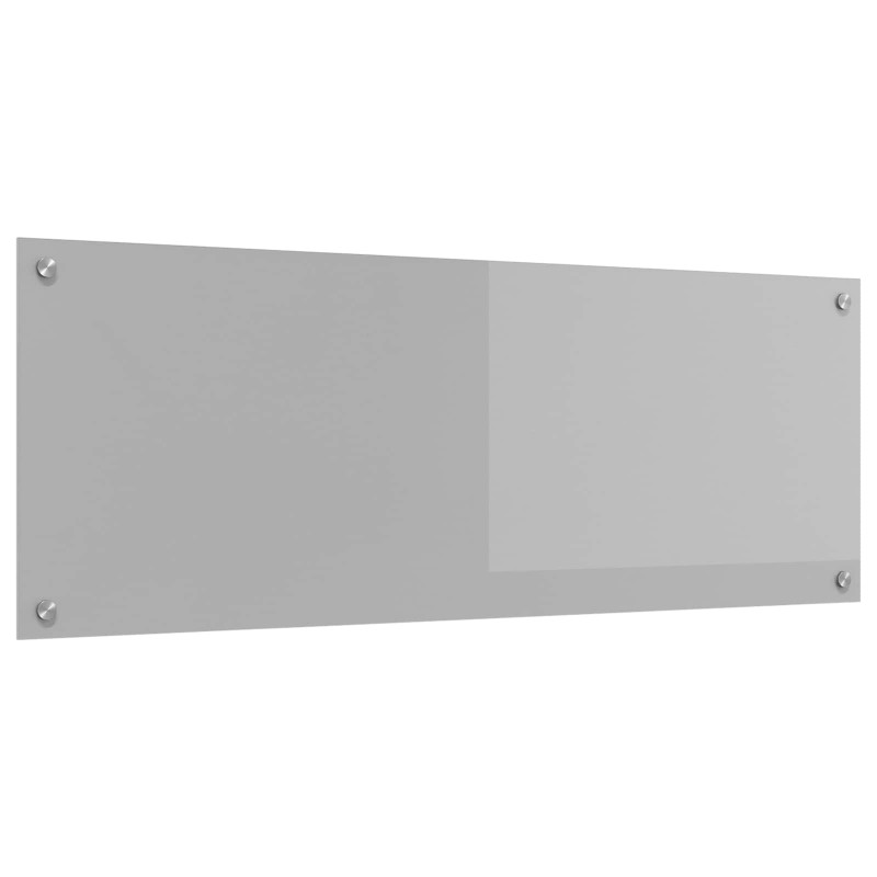 Panel kuchenny Jasnoszary 110 x 40 cm szkło hartowane