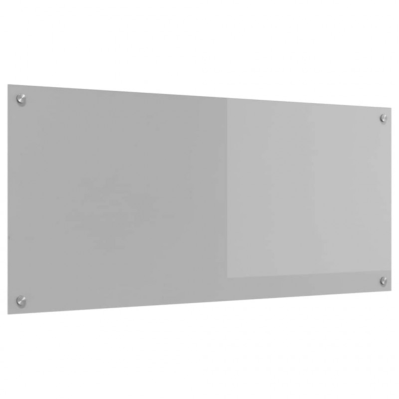 Panel kuchenny Jasnoszary 110 x 50 cm szkło hartowane