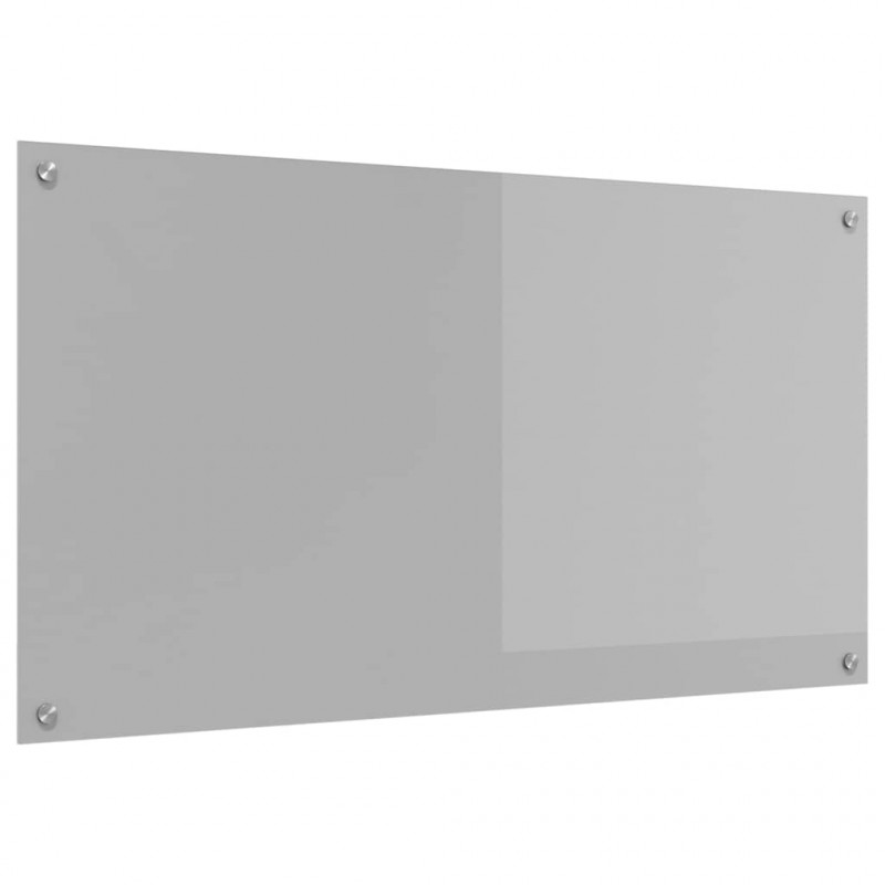 Panel kuchenny Jasnoszary 110 x 60 cm szkło hartowane