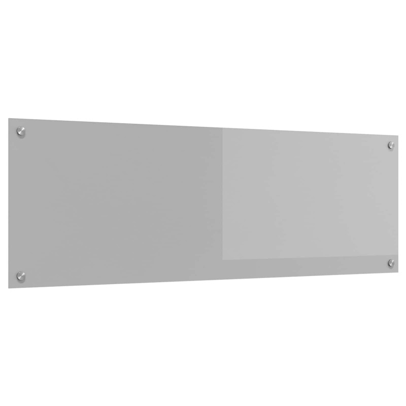 Panel kuchenny Jasnoszary 120 x 40 cm szkło hartowane
