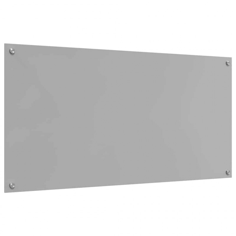 Panel kuchenny Jasnoszary 120 x 60 cm szkło hartowane