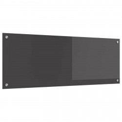 Panel kuchenny Ciemnoszary 110 x 40 cm szkło hartowane