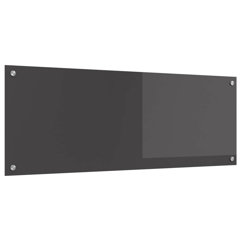 Panel kuchenny Ciemnoszary 110 x 40 cm szkło hartowane