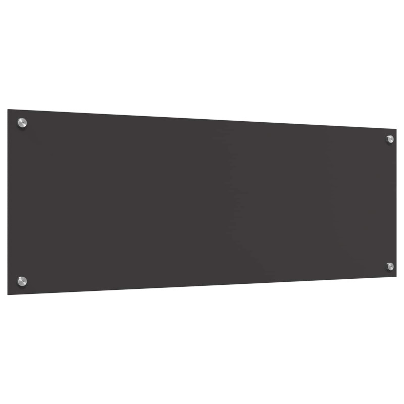 Panel kuchenny Ciemnoszary 110 x 40 cm szkło hartowane