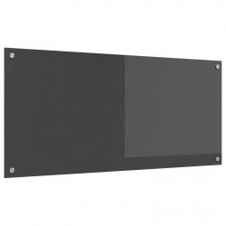 Panel kuchenny Ciemnoszary 110 x 50 cm szkło hartowane