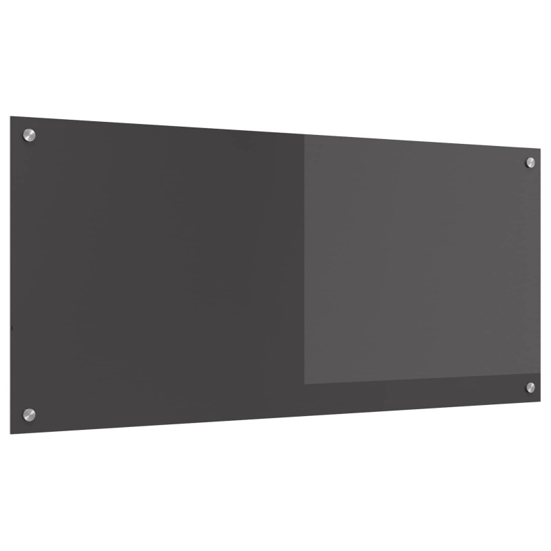 Panel kuchenny Ciemnoszary 110 x 50 cm szkło hartowane