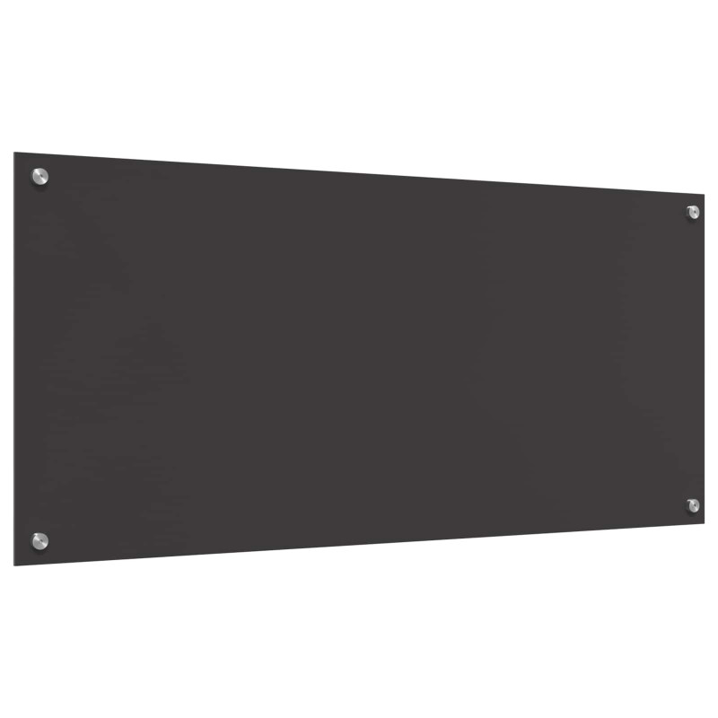 Panel kuchenny Ciemnoszary 110 x 50 cm szkło hartowane