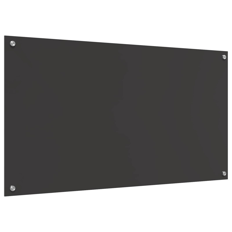 Panel kuchenny Ciemnoszary 110 x 60 cm szkło hartowane