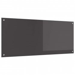 Panel kuchenny Ciemnoszary 120 x 50 cm szkło hartowane