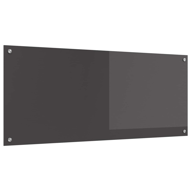 Panel kuchenny Ciemnoszary 120 x 50 cm szkło hartowane