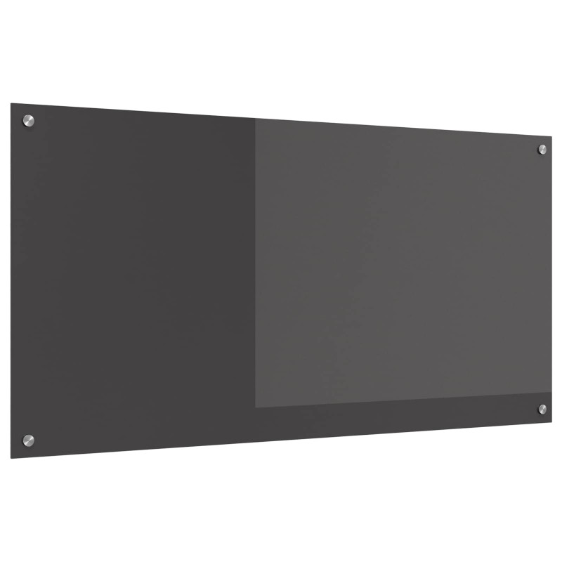 Panel kuchenny Ciemnoszary 120 x 60 cm szkło hartowane