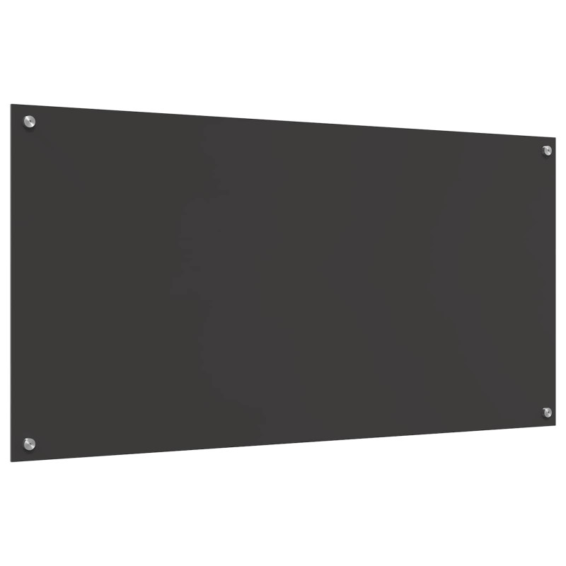 Panel kuchenny Ciemnoszary 120 x 60 cm szkło hartowane