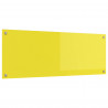 Panel kuchenny Żółty 110 x 40 cm szkło hartowane
