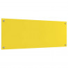 Panel kuchenny Żółty 110 x 40 cm szkło hartowane