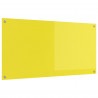 Panel kuchenny Żółty 120 x 60 cm szkło hartowane