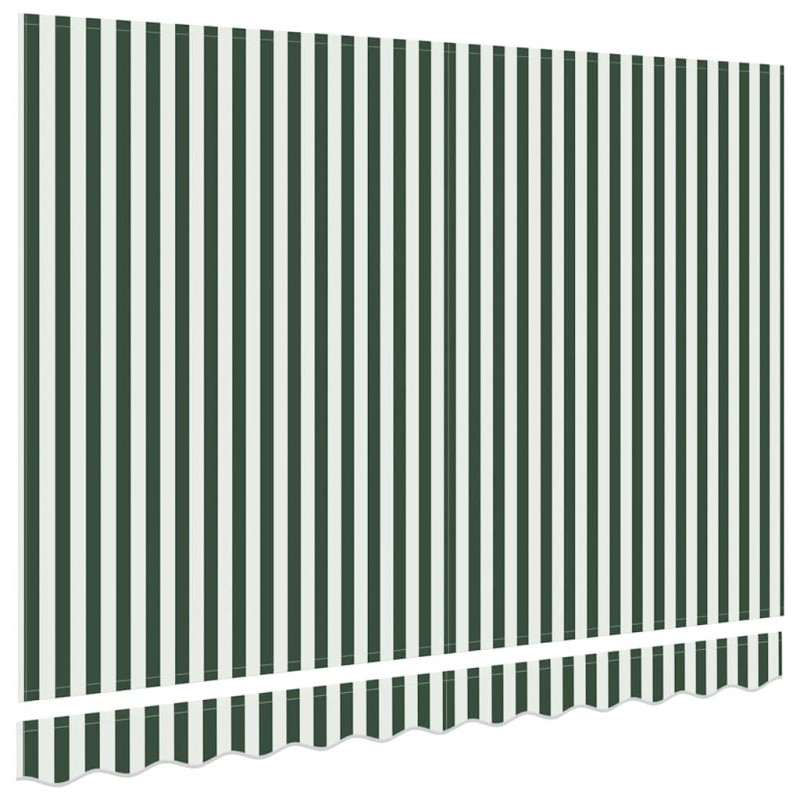 Materiał zapasowy do markizy Zielony i Biały 330 x 245 cm
