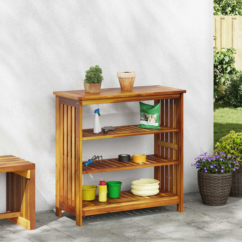 Szafka ogrodowa Naturalny 90 x 40 x 90cm Lite Drewno Akacji