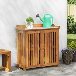 Szafka ogrodowa Naturalny 93 x 41,5 x 98 cm Lite Drewno Akacji