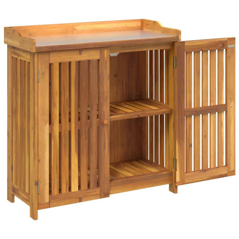 Szafka ogrodowa Naturalny 93 x 41,5 x 98 cm Lite Drewno Akacji