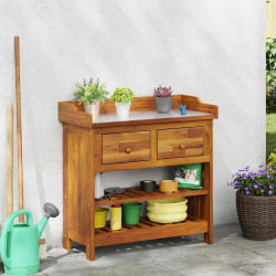 Szafka ogrodowa Naturalny 78 x 36,5 x 78cm Lite Drewno Akacji