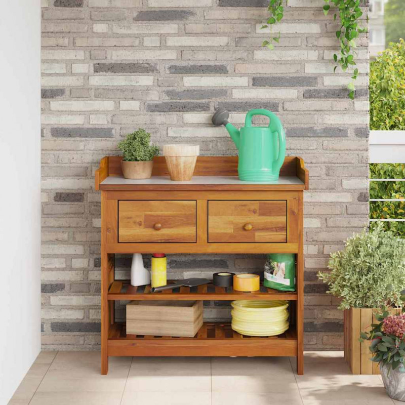 Szafka ogrodowa Naturalny 78 x 36,5 x 78cm Lite Drewno Akacji