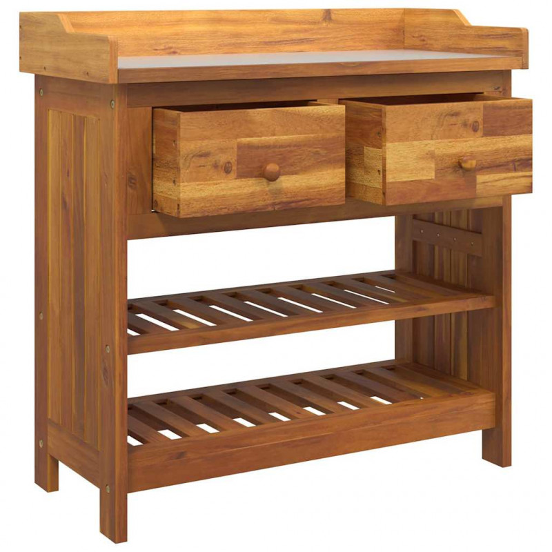 Szafka ogrodowa Naturalny 78 x 36,5 x 78cm Lite Drewno Akacji