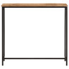 Stolik konsolowy, 80x30x74 cm, lite drewno mango i żelazo
