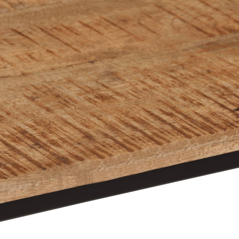Stolik konsolowy, 80x30x74 cm, lite drewno mango i żelazo
