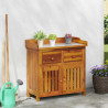 Szafka ogrodowa Naturalny 78 x 36,5 x 78cm Lite Drewno Akacji