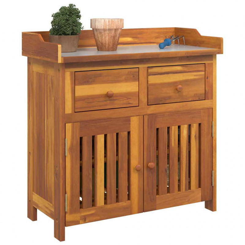 Szafka ogrodowa Naturalny 78 x 36,5 x 78cm Lite Drewno Akacji