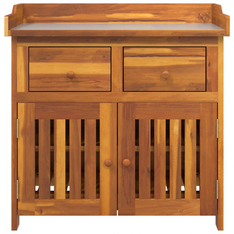 Szafka ogrodowa Naturalny 78 x 36,5 x 78cm Lite Drewno Akacji