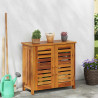 Szafka ogrodowa Naturalny 75 x 35 x 70cm Lite Drewno Akacji