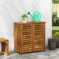 Szafka ogrodowa Naturalny 90 x 40 x 90cm Lite Drewno Akacji