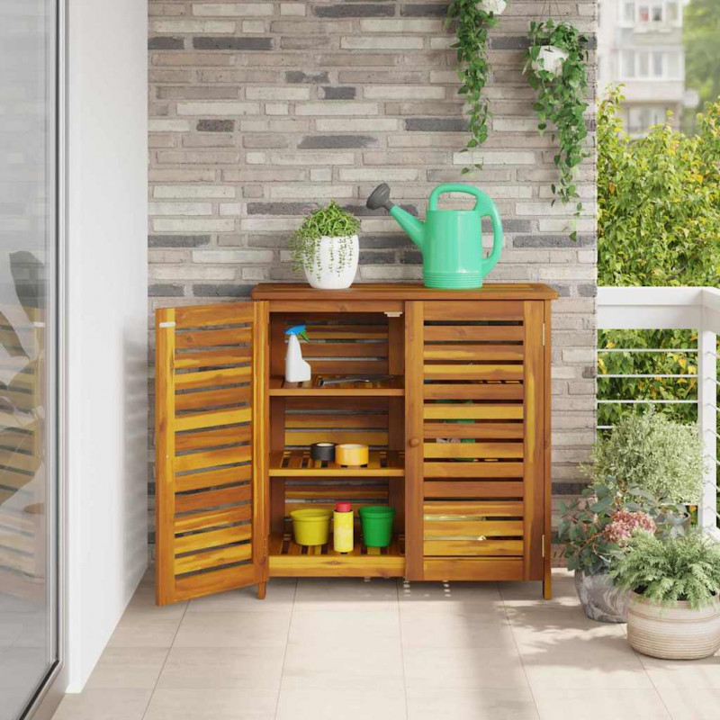 Szafka ogrodowa Naturalny 90 x 40 x 90cm Lite Drewno Akacji