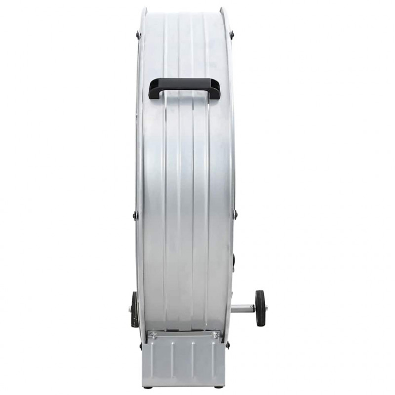 Wentylator bębnowy z kołem Srebrny 79 x 37 x 82 cm Aluminium