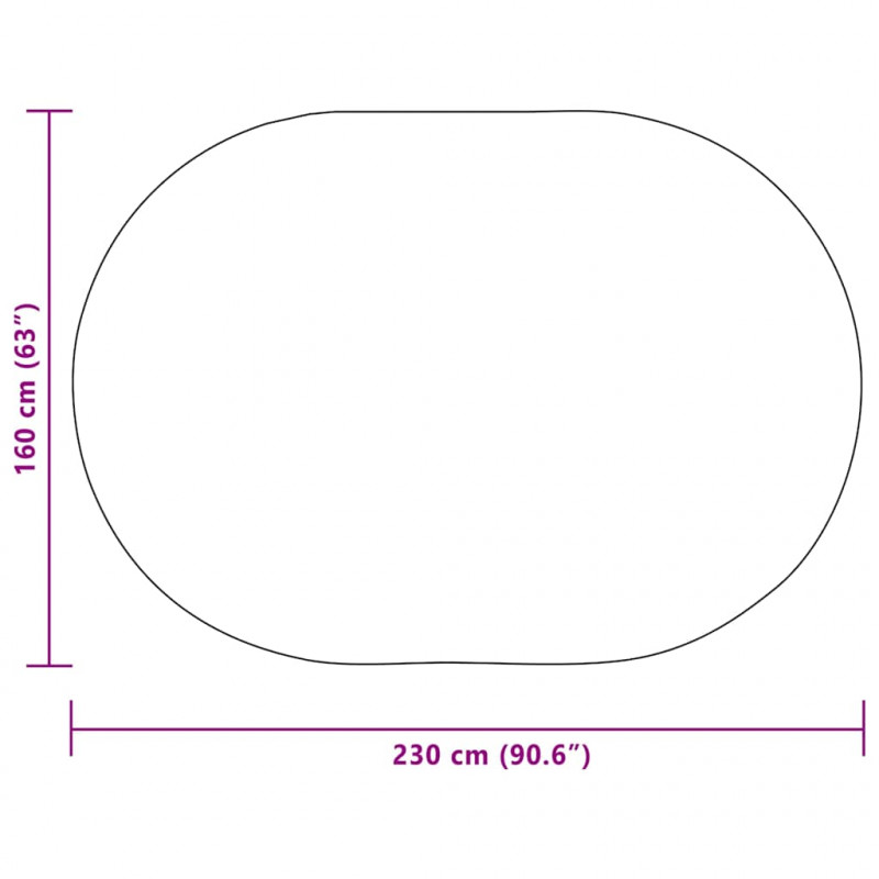 Dywan ZIZUR Kremowy 230 x 160 cm polipropylen