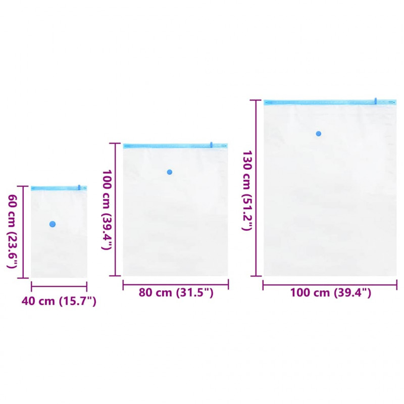 Torby do przechowywania z przechowywaniem 10 pcs 130 x 100 cm