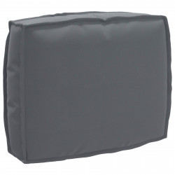 Poduszka Antracyt 50 x 40 x 12 cm Materiał Oxford