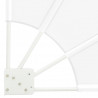 Ekran Prywatności Balkonowej Biały 115 x 115 cm Poliester