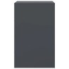 Szafki nocne, 2 szt., antracytowe, 34,5x39x62 cm, stal