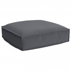 Poduszka Antracyt 50 x 50 x 12 cm Materiał Oxford